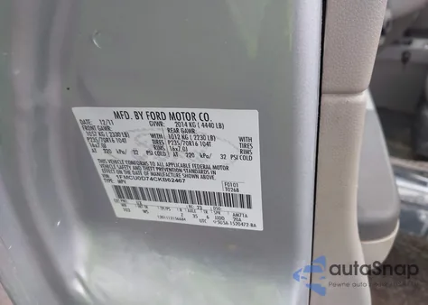 2012 Ford Escape Xlt z USA, uszkodzony, nr VIN 1FMCU0D74CKB62467